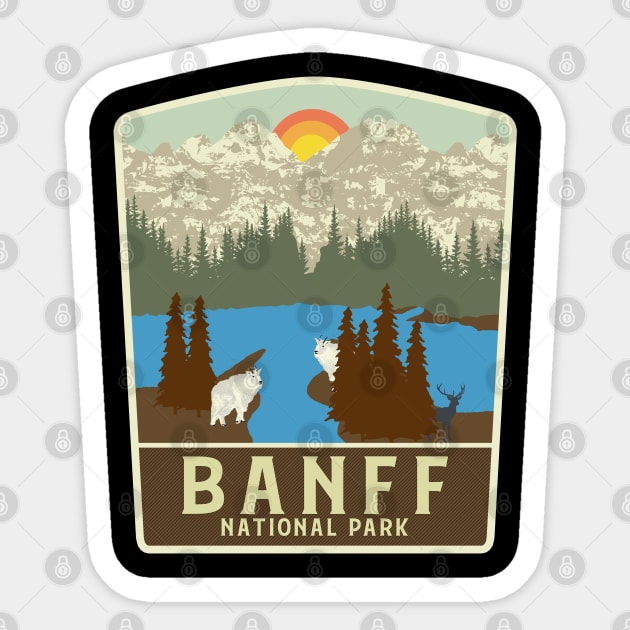 Banff National Park Canada  lake louise Sticker by Tonibhardwaj